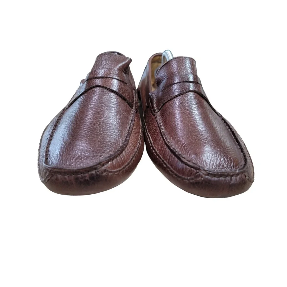 Mercanti Fiorentini Relax Men's Brown Leather Driving Loafers Shoes Size ‎ 11 M